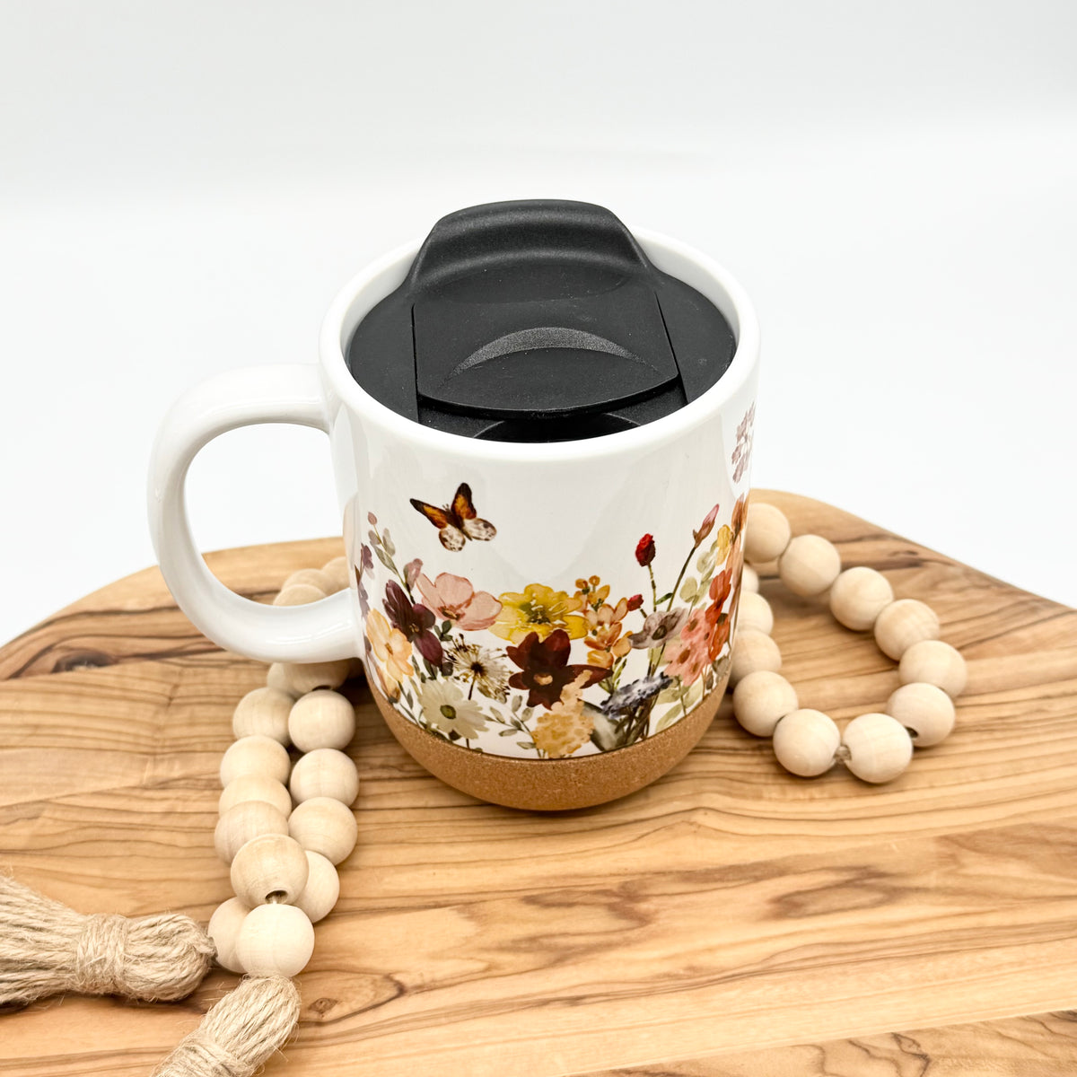 12oz Dandelion Meadow Cork Bottom Coffee Mug