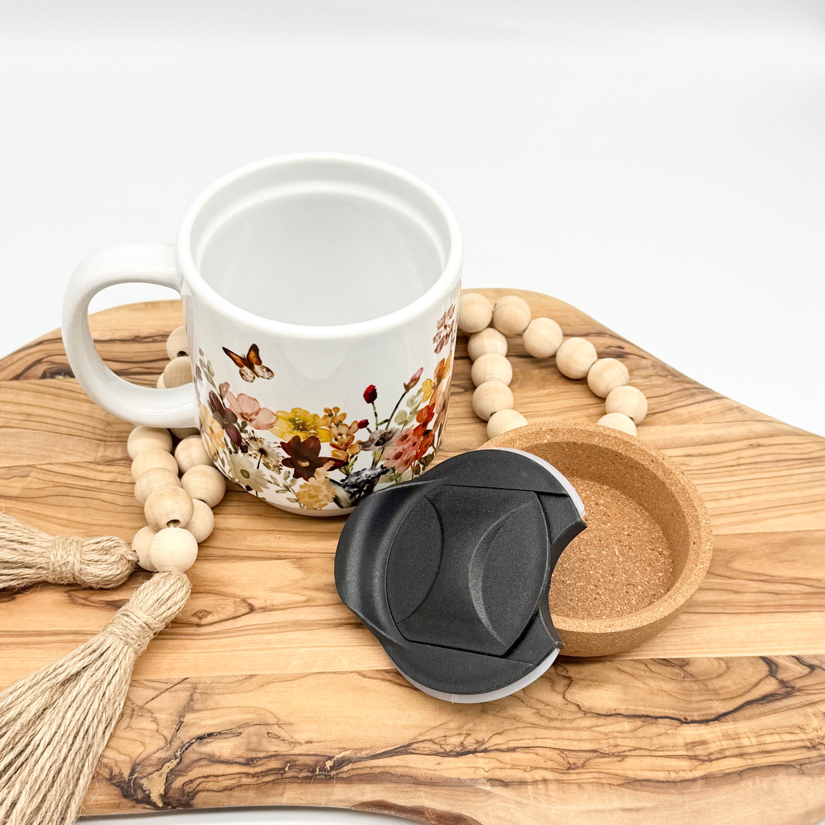 12oz Dandelion Meadow Cork Bottom Coffee Mug