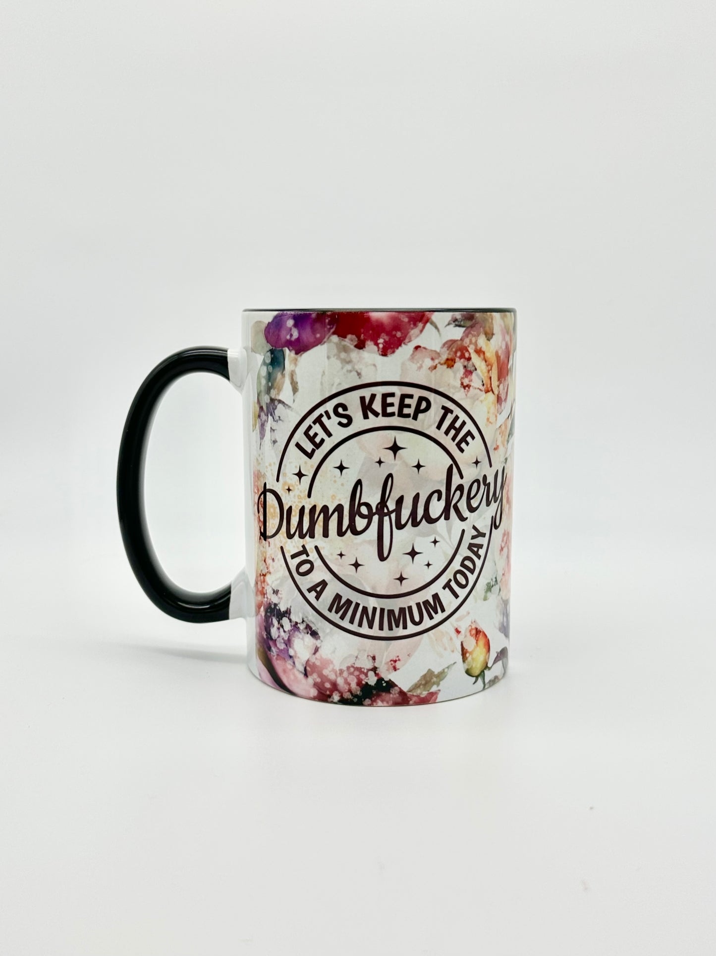 Funny Coffee Mug with Flowers