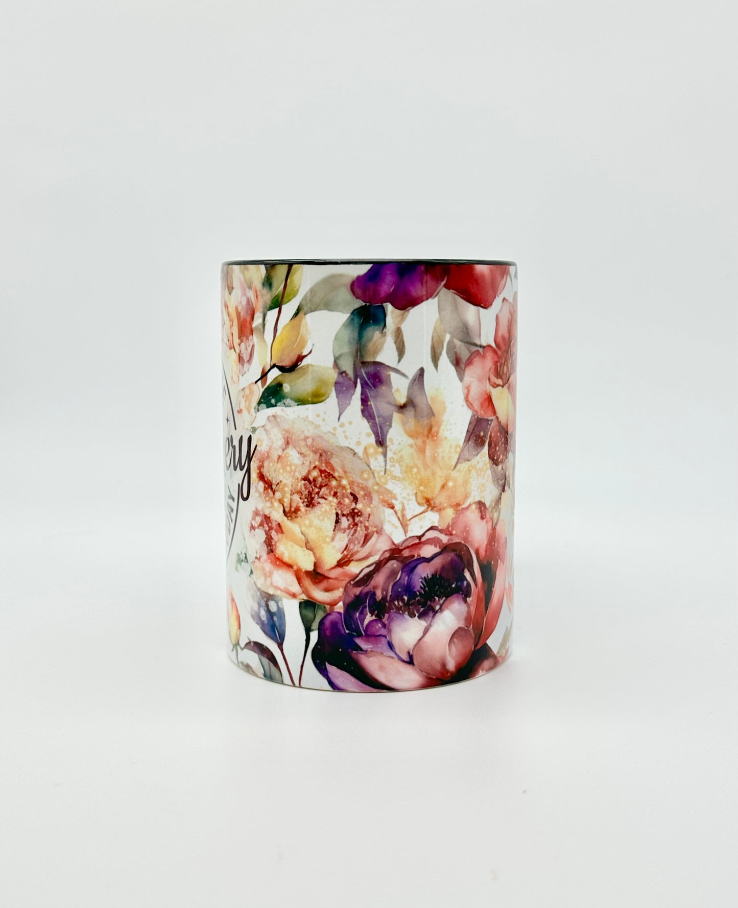 Funny Coffee Mug with Flowers