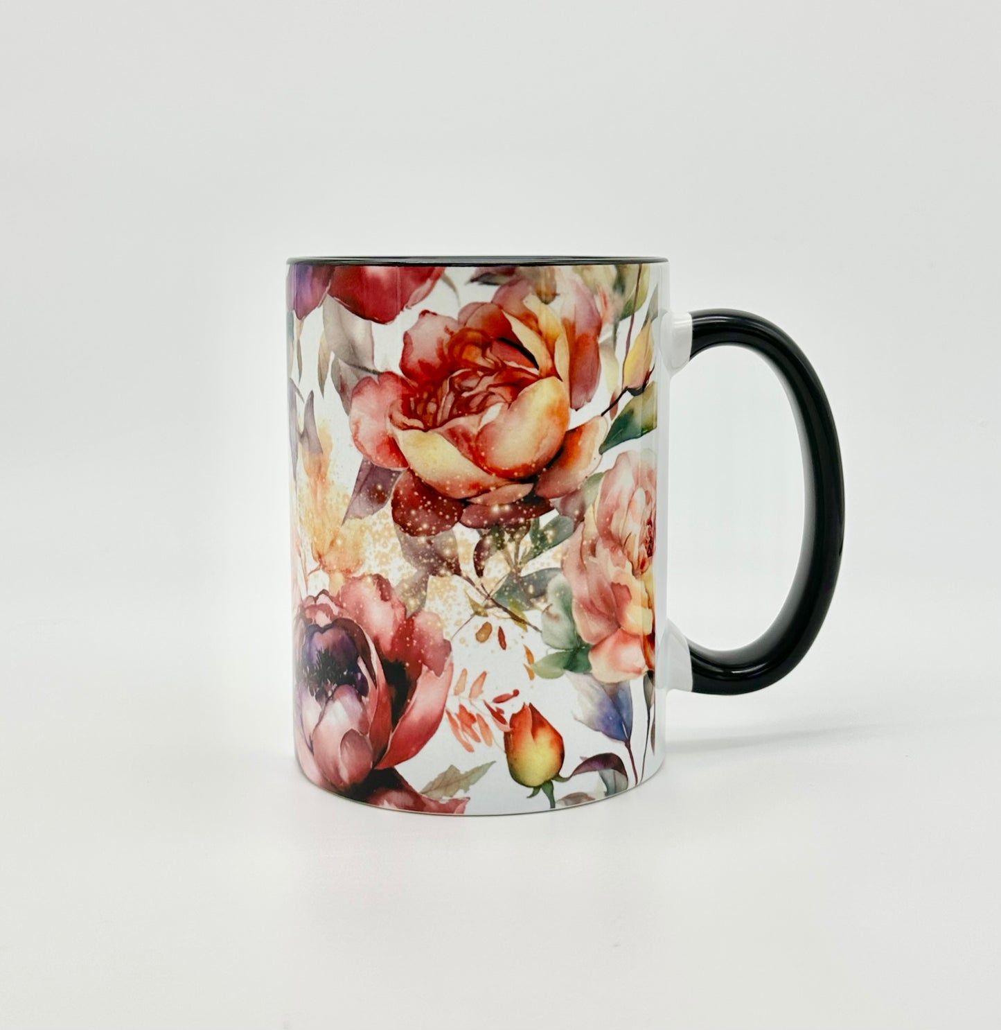 Funny Coffee Mug with Flowers