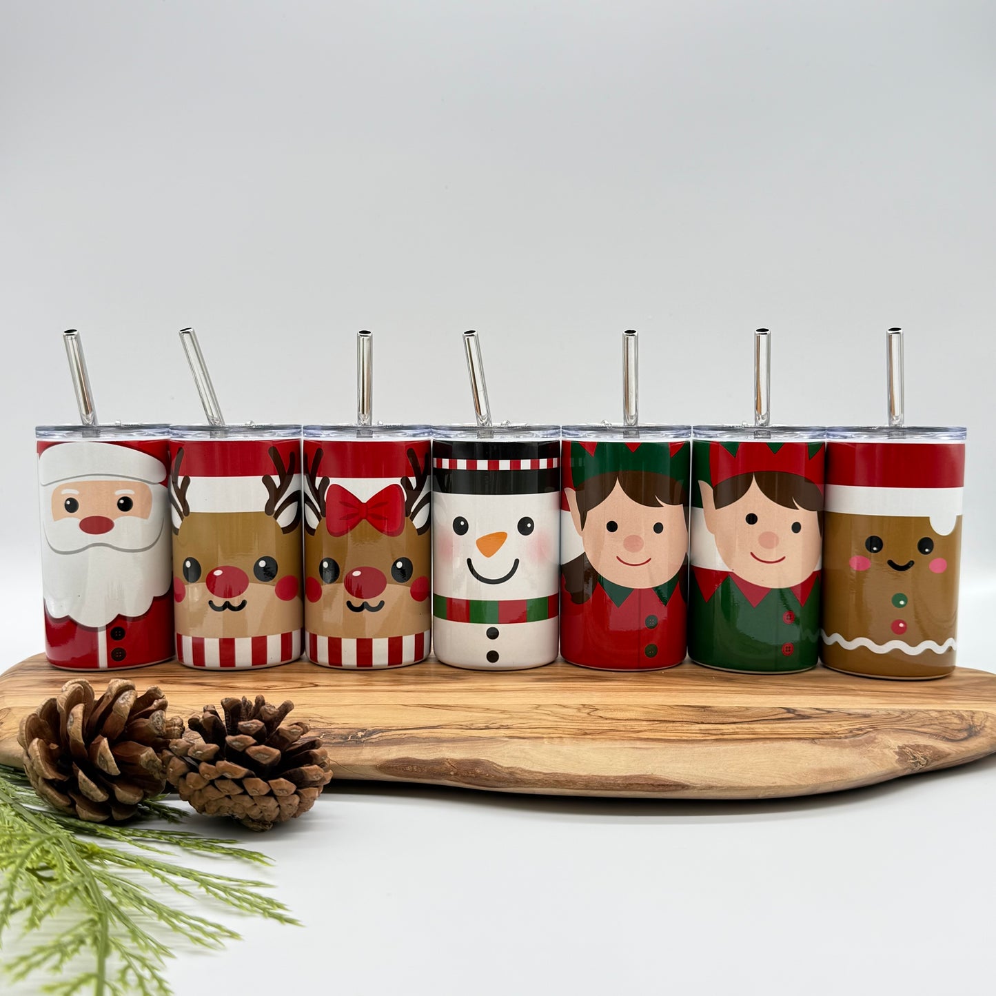 Mini Christmas Tumbler Keychain Shot Glasses – 3oz Insulated