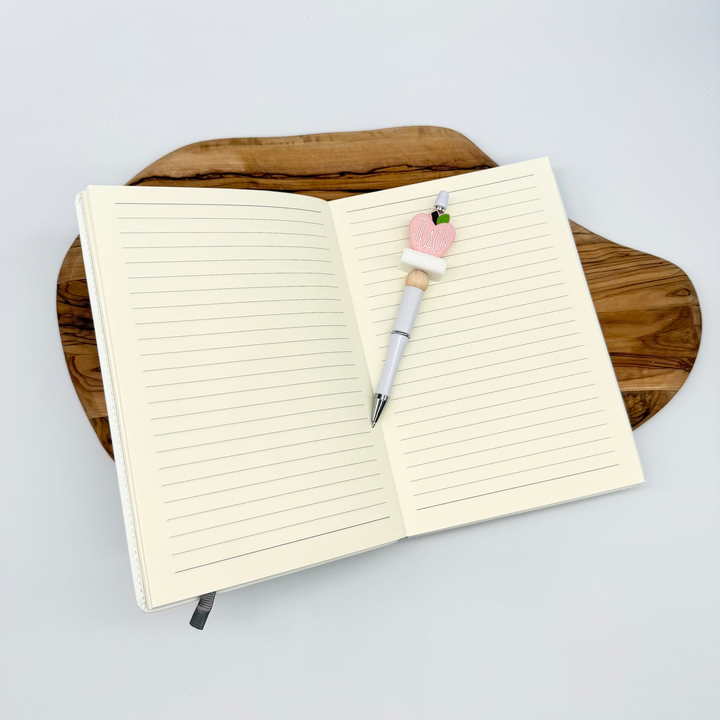 Teacher Affirmations Journal and Beaded Pen Set