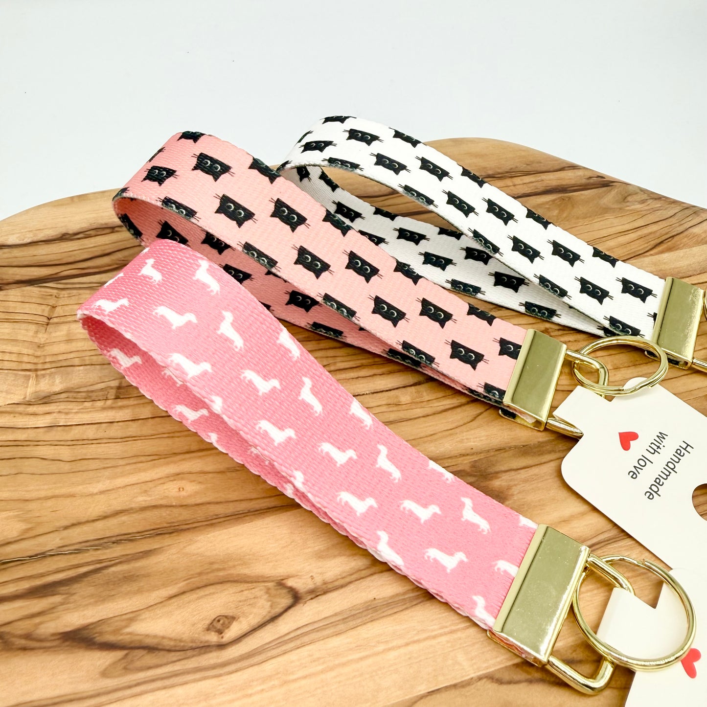 Dog & Cat Key Fob Wristlet Keychains – Pet Lover Gift