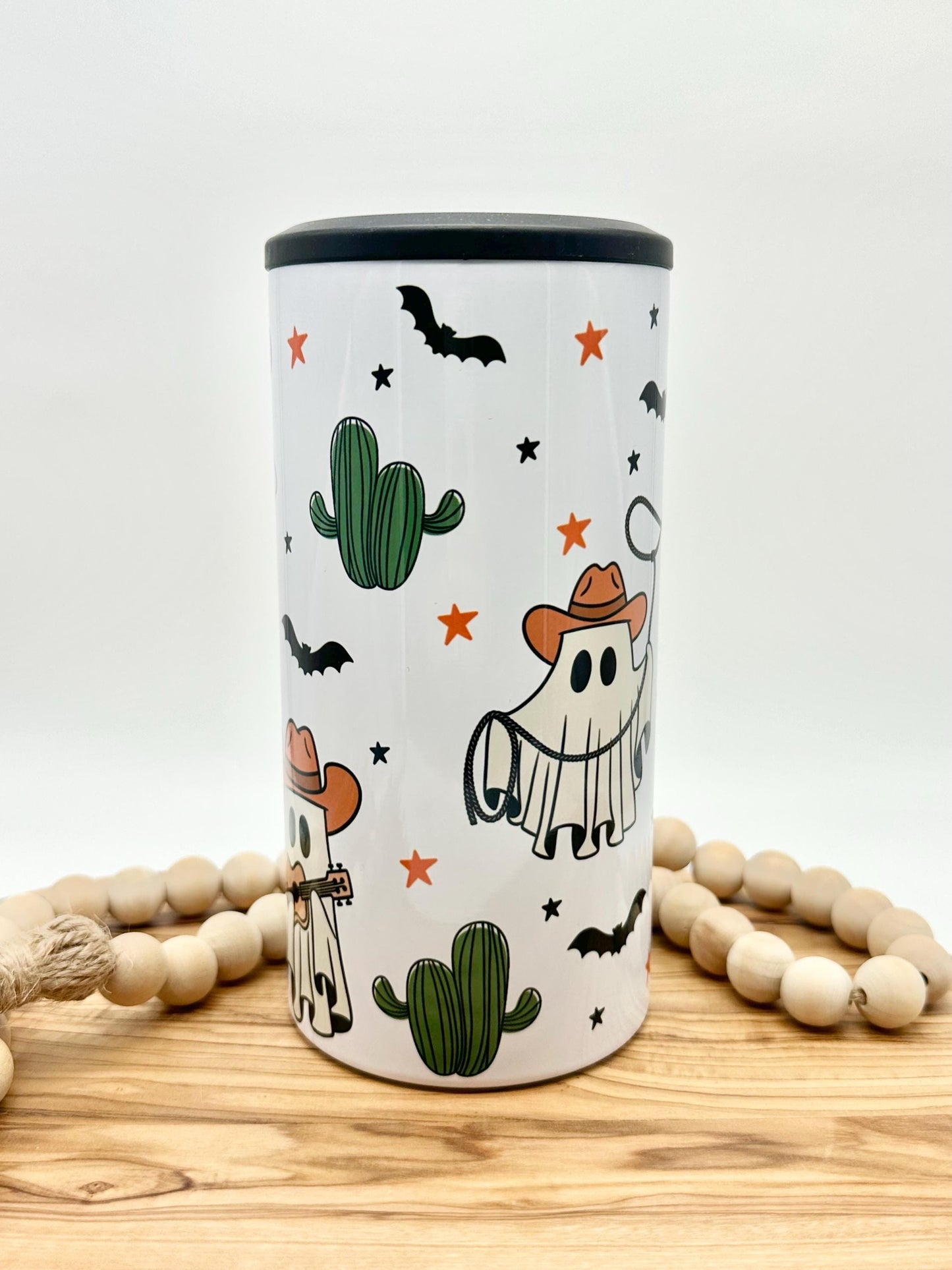 4 in 1 Halloween Insulated Can Cooler, Universal Stainless Steel