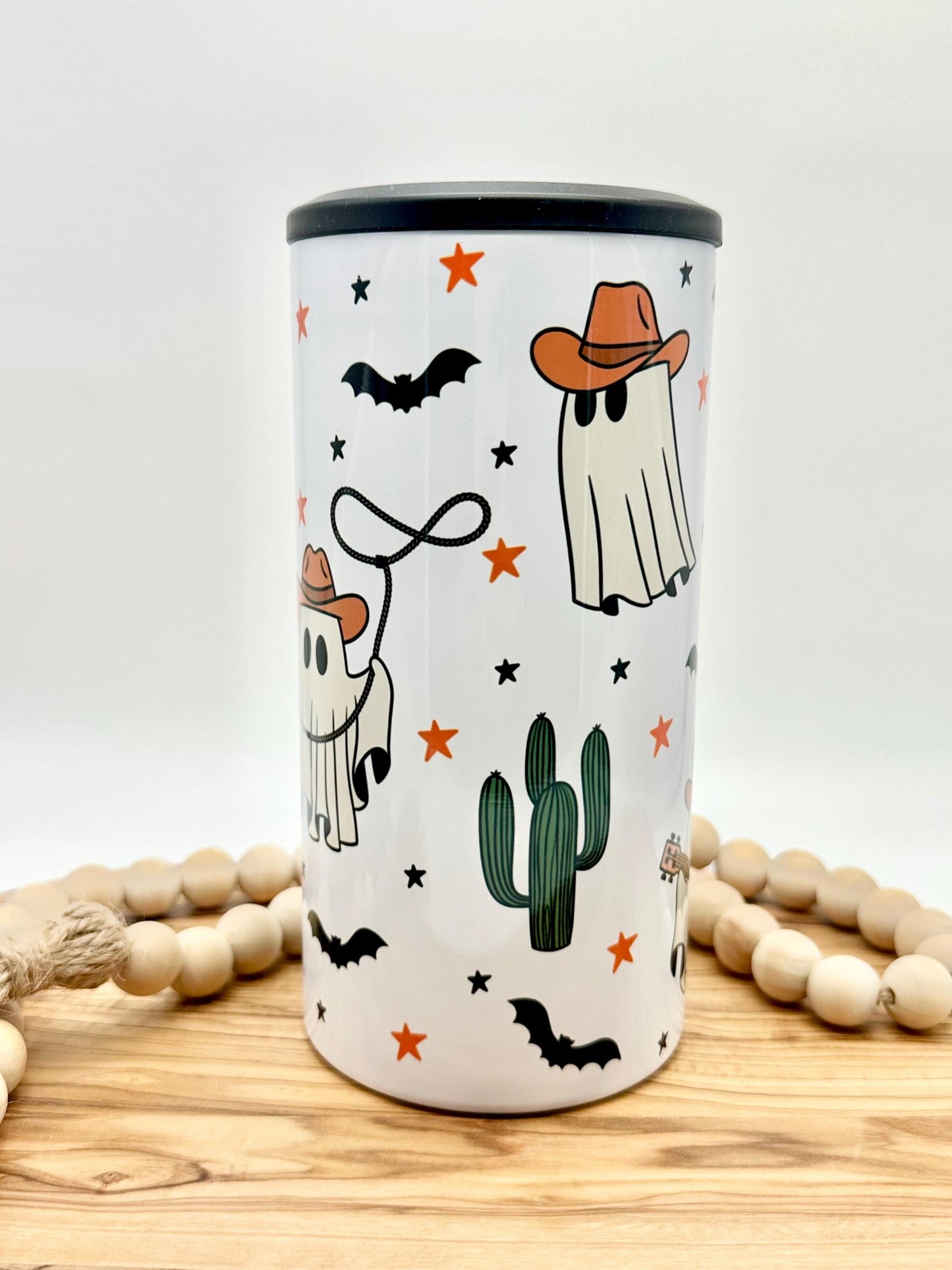 4 in 1 Halloween Insulated Can Cooler, Universal Stainless Steel