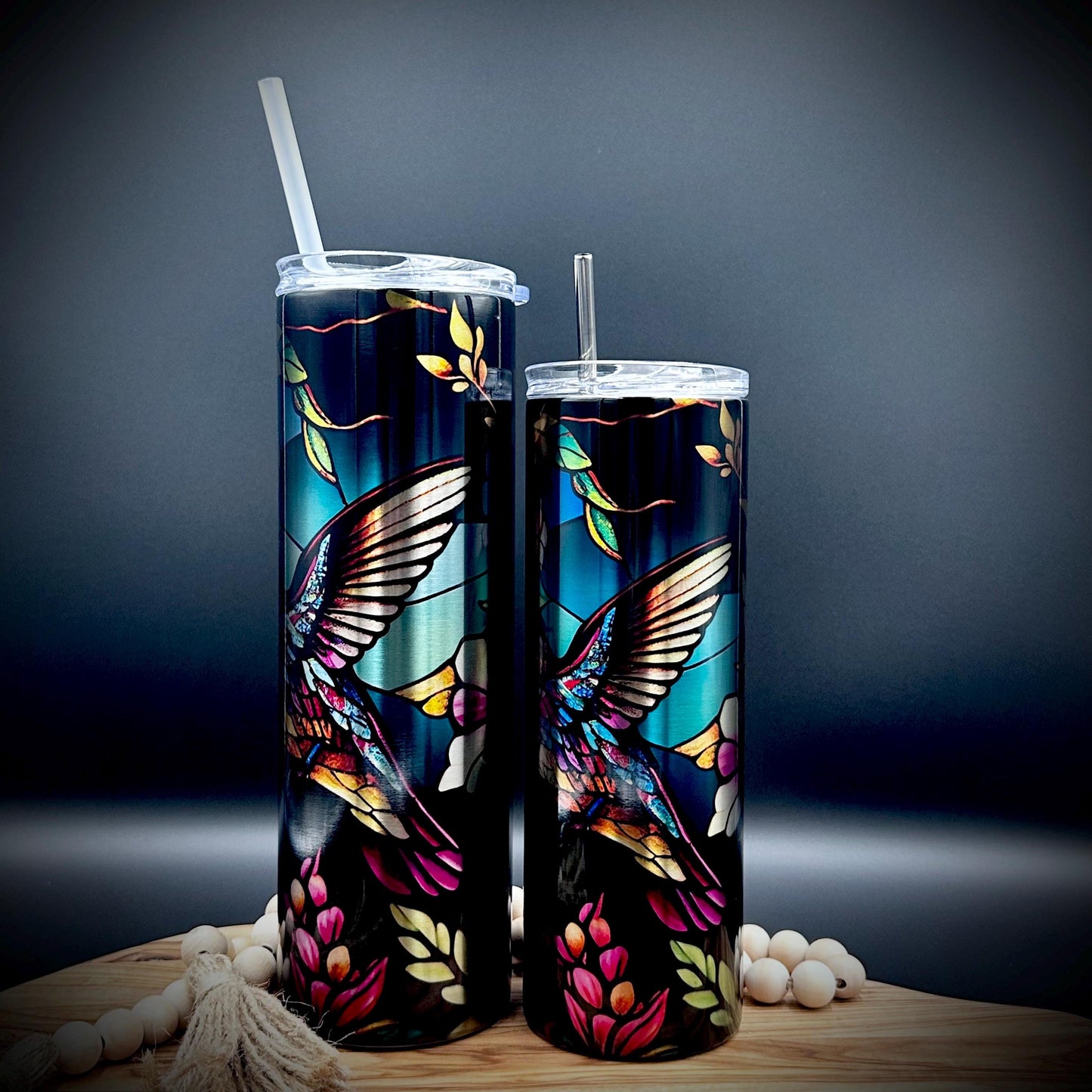 Imperfect Hummingbird Tumbler - 20oz and 30oz Stainless Steel Tumblers with Lid and Straw