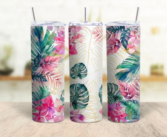 20oz Tropical Skinny Tumbler