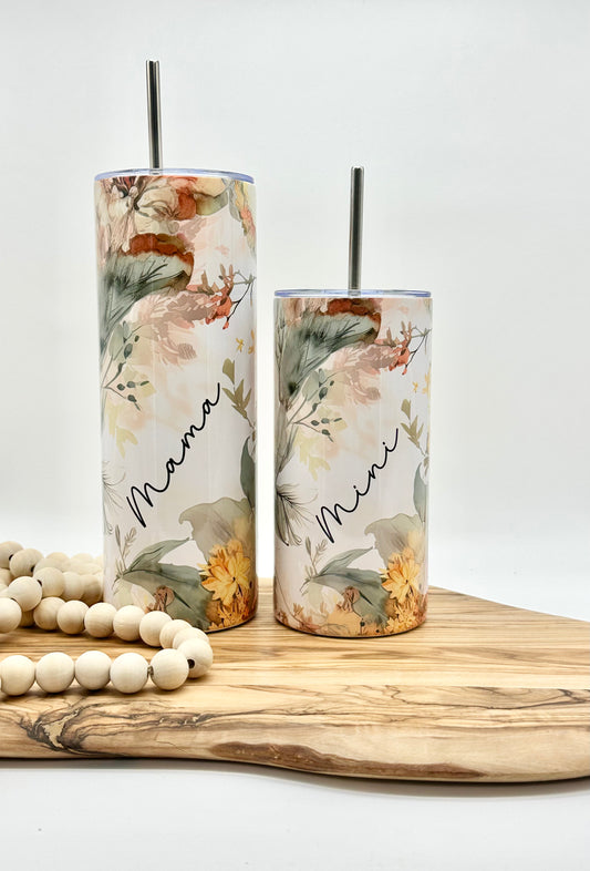 Matching Mother Daughter Tumbler Set