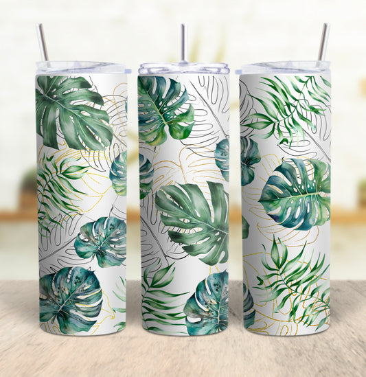 20oz Skinny Monstera Plant Tumbler